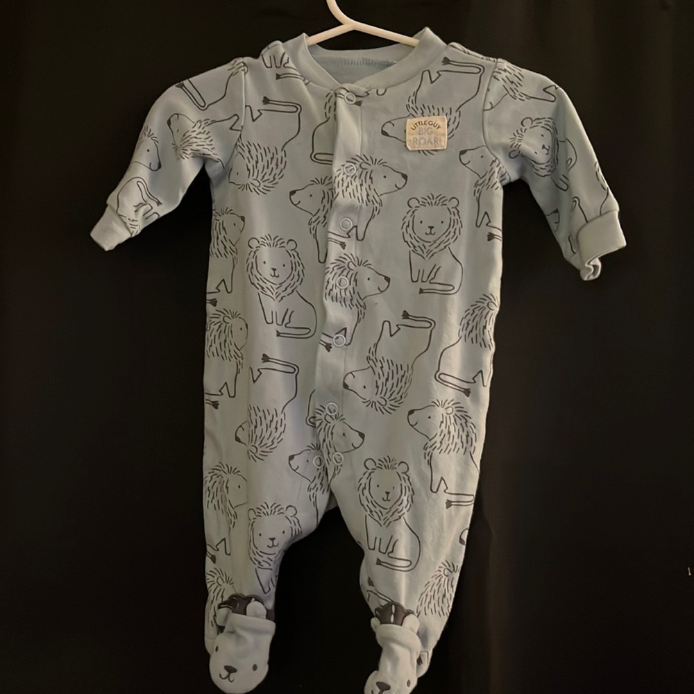 Child of Mine Baby Boy Lion Footsie Pajamas // Size: 0-3 Months